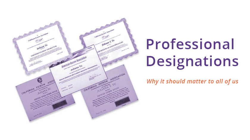 Professional Designations (PD) | Juliana Tu