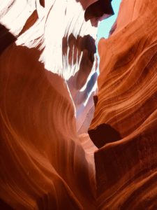 Rock formation and sunlight - Upper Antelope Canyon
